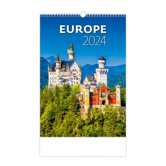 Nástenný kalendár Europe 2024