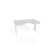 Pracovný stôl Motion Ergo, ZO, 2S, 120x70,5-120,5x90 cm, sivá/biela