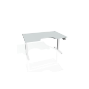 Pracovný stôl Motion Ergo, PO, 2S, 120x70,5-120,5x90 cm, sivá/biela