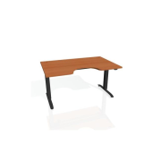 Pracovný stôl Motion Ergo, ZO, 2S, 160x70,5-120,5x90 cm, čerešňa/čierna