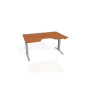 Pracovný stôl Motion Ergo, ZO, 2S, 140x70,5-120,5x90 cm, čerešňa/sivá