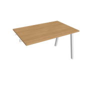Pracovný stôl UNI A, k pozdĺ. reťazeniu, 120x75,5x80 cm, dub/biela