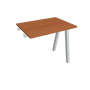 Pracovný stôl UNI A, k pozdĺ. reťazeniu, 80x75,5x60 cm, čerešňa/sivá