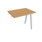 Pracovný stôl UNI A, k pozdĺ. reťazeniu, 80x75,5x60 cm, buk/biela