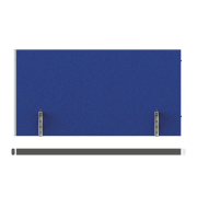 Paraván na hranu stola Akustik, 60 cm, modrý